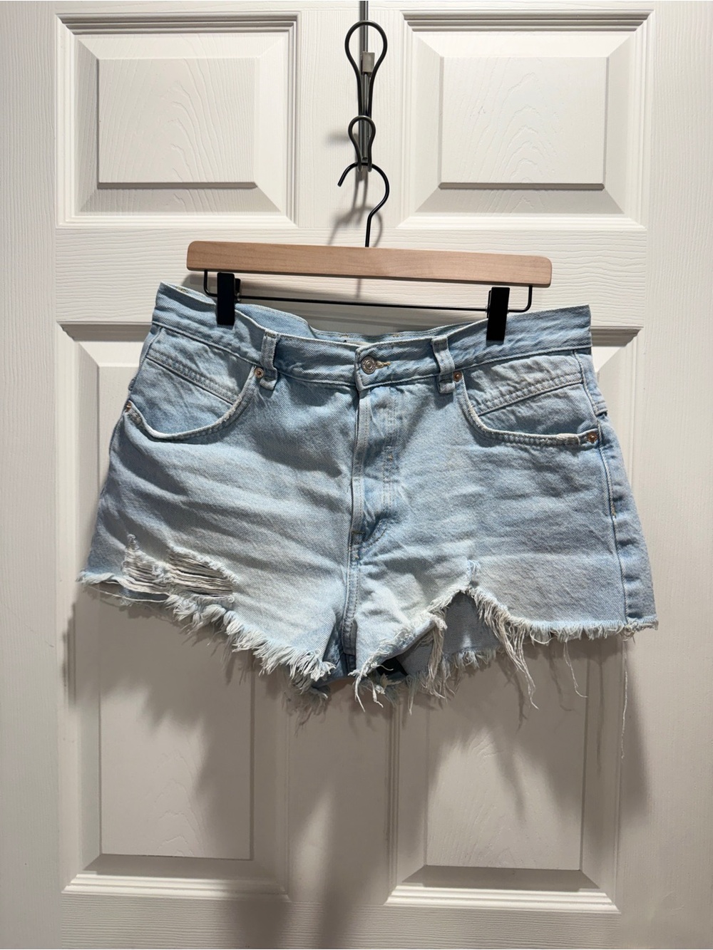 Free People We The Free Now or Never Denim Shorts-Size 30-Color: Well Worn - Picture 2 of 10